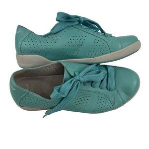 Dansko Orli Aqua Blue Perforated Sneakers